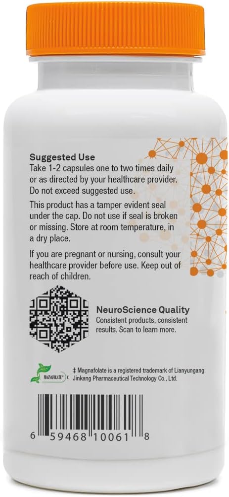 NeuroScience Balance D - Mood Support Supplement for Energy Focus &amp Brain Health - Vitamin B6 Folate &amp More - Aid Dopamine Synthesis for Healthy Craving Control &amp Cognition (60 Capsules)