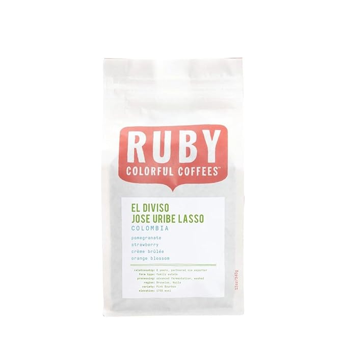 Colombia Jose Uribe Lasso - Roasted by Ruby Coffee Roasters - Whole Bean Coffee - 5 Pound Bag