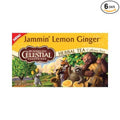 Jammin Lemon Ginger 20 Bags (Case of 6) by Celestial Seasonings