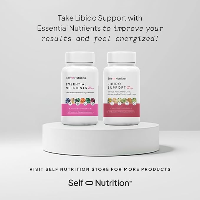 Libido Support for Women Sensitivity &amp Desire Libido Booster for Women with Horny Goat Weed maca tribulus ashwagandha &amp More - Vegan USA Keto Third-Party Testing - 60 Capsules.