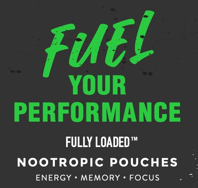 Fully Loaded Alpha Fuel Nootropic Pouches (Wintergreen Fuel) - Nootropic Energy Pouches with Caffeine Alpha GPC Tyrosine Taurine Guarana and More