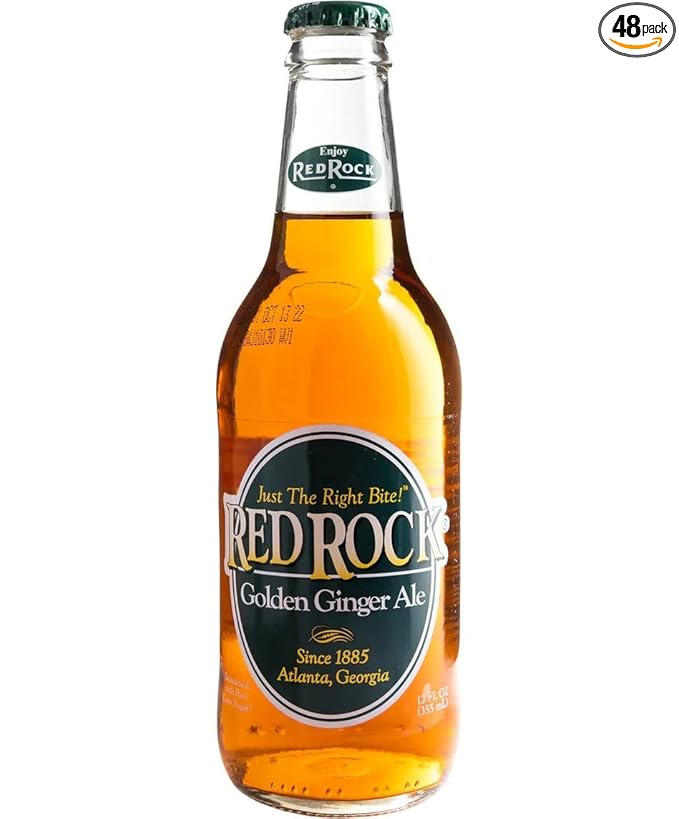 Red Rock Ginger Ale Pack of 48 12oz Bottles