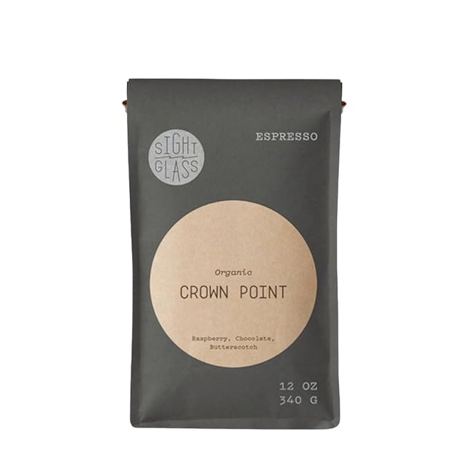 Crown Point Espresso - Certified Organic - Roasted by Sightglass Coffee - Whole Bean Coffee - 2 Pound Bag
