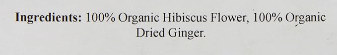 The Tao of Tea Hibiscus Ginger 100% Organic Blended Herbal Tea 1-Pounds