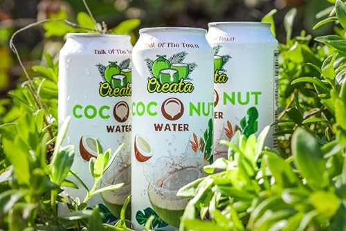 Coconut Water Bulk 99% Pure 16.57 Fl Oz - Pack of 12 Nutrient-Rich and Fresh | Low Sugar &amp Calories | Pure Coconut Water with Electrolytes by Creata