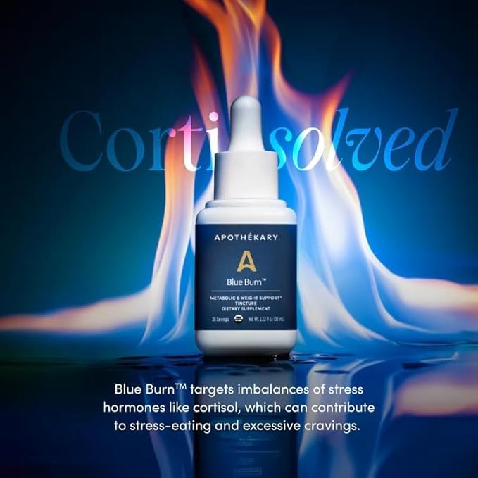 Apothékary Metabolic Duo Herbal Supplement Liquid Drops Contains Blue Burn and Energy Support Formula 60 Servings Total