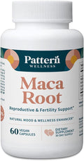Pattern Wellness Maca Root Extract 20:1 (10000 mg Equivalent) – for Men &amp Women – Tri-Color Black/Red/Yellow Blend – 60 Vegan Non-GMO Capsules