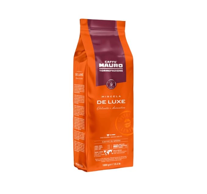 Mauro De Luxe Espresso (Deluxe) - Whole Bean Coffee 2.2-Pound Bag (Packaging May Vary) (1pack)
