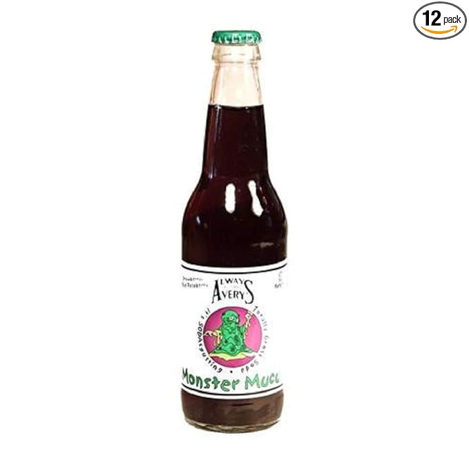 Monster Mucus Soda Pop - by Avery's 6 Fruity Flavors (Pack of 12)