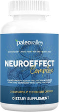 Paleovalley NeuroEffect - Neuro Mushroom Coffee Nutritional Supplement for Focus Memory and Energy Support - 28-Day Supply - 8 Full Spectrum Mushroom and Whole Coffee Fruit Extracts