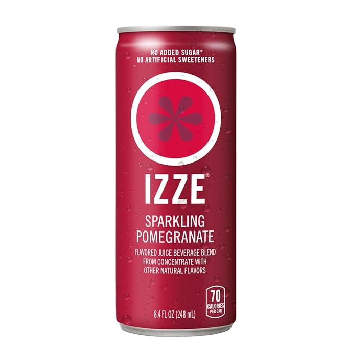 IZZE Sparkling Juice Pomegranate 8.4 Fl Oz (Pack of 12)