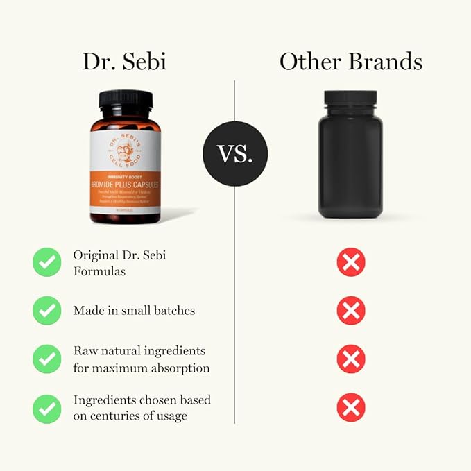 Dr. Sebi's Sea Moss Capsules with Bladderwrack – 1 Month Supply (88 Count)