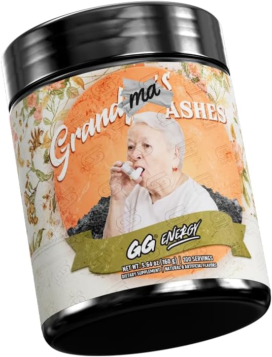 Gamer Supps GG Energy - Grandma's Ashes by Goons (100 Servings) - Keto Friendly Gaming Energy and Nootropic Blend Sugar Free + Organic Caffeine + Vitamins Powder Drink