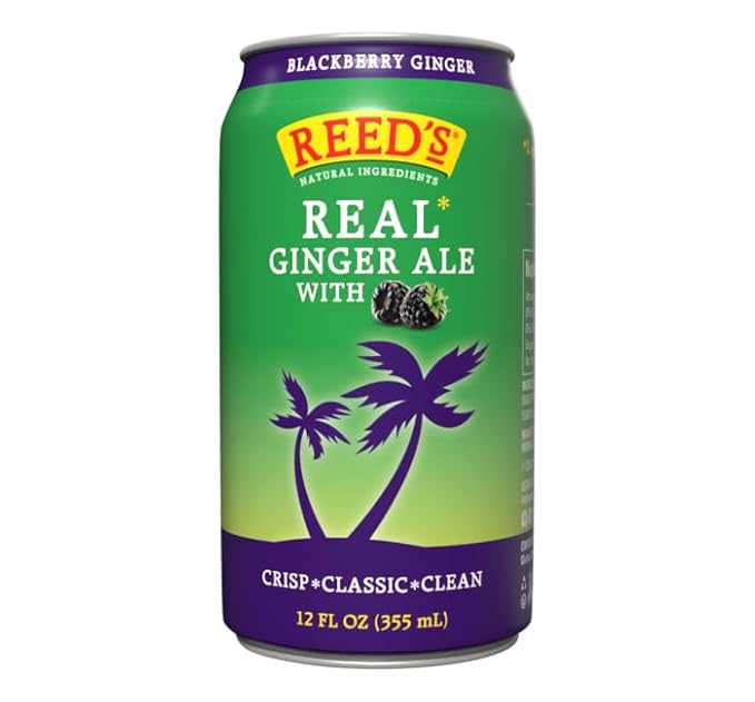 Reed's Winter Variety Pack Ginger Ale - Original Cranberry Blackberry - 24 Pack (8 of Each Flavor)