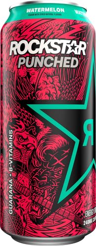 Rockstar Punched Watermelon 16 Oz Can (Pack of 3)