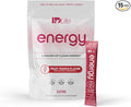 IDLife Energy - Fruit Punch - Sustained Energy Boost with Powder Healthy Drink for Work Gym &amp Daily Use No Jitters or Crash - 15 Sticks per Bag