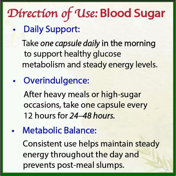 USDA Organic Blood Sugar Blend | Supports Healthy Metabolism* | with Bitter Melon Moringa Aloe Vera Nopal Papaya Extracts &amp More | 30-Day Supply | Vegan &amp Non-GMO | USA-Made