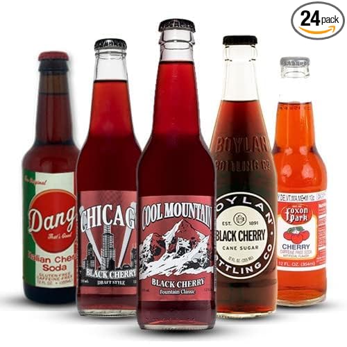 Ultimate Cherry Soda Sampler - Premium Root Beer Variety Mix Case - Gourmet Sodas from All Around the Country - 12oz (24-Pack)