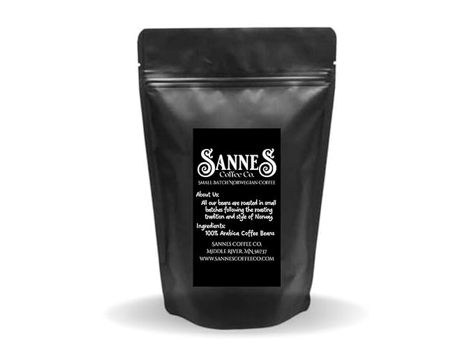 Sannes Coffee Co. Norwegian coffee-Koselig Blend Medium Roast Ground-Smooth never bitter- 3 pack of 16 oz bags.