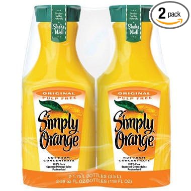 Simply Orange Pulp Free (59 fl. oz. carafe 2 pk.) (pack of 2)