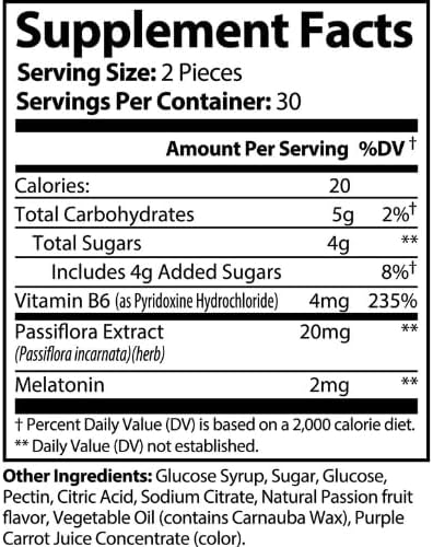 111 &amp Co. Sleep Well Gummies Adult Sleep Support Supplement 60 Count