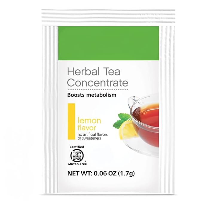 Herbal Tea Lemon Flavor Certified Gluten-Free Low Calorie 30 Packets-0.06 Oz (1.7 g)