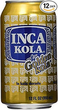 Inca Kola Golden Carbonated Beverage Soda - la kola dorada - 12 oz cans - 12pk - SET OF 2