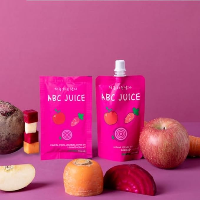 Gyeongbuk Sun Farm ABC Juice Apple Beet Carrot Beverage Drink Nectar 1Box (100ML/3.38fl.oz X 30ea) - 100% Korean Organic Ingredients Cold-pressed No Additives All Family Vitamin Juice Drink