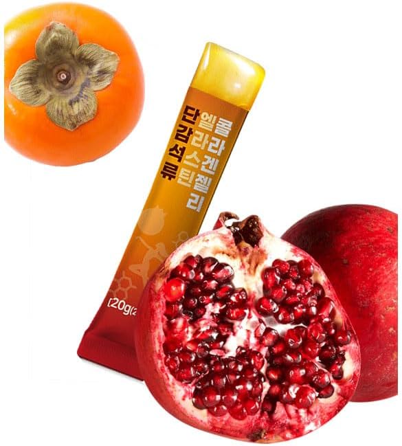 Sweet Persimmon&ampPomegranate Elastin Collagen Jelly Collagen Jelly Stick 20g * 30 Stick