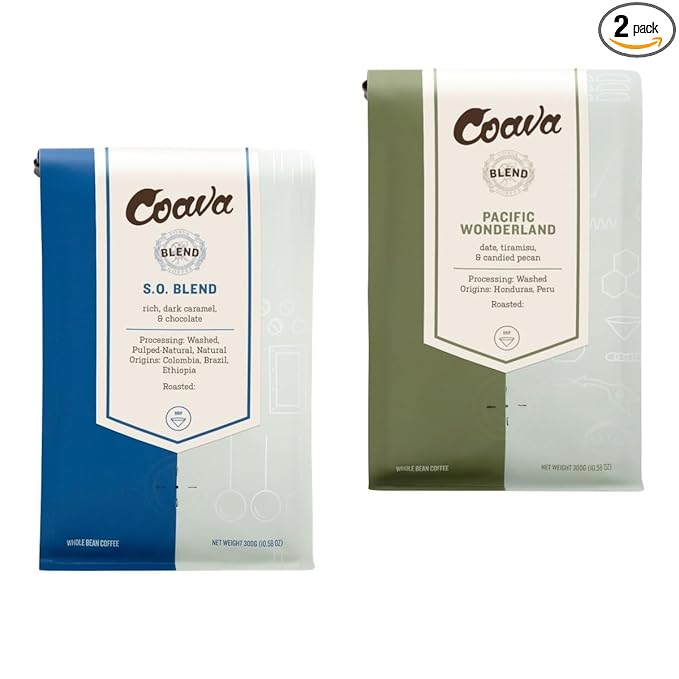 Bean Box Sampler - Roasted by Coava Roasters 2-Pack Whole Bean Coffee Gourmet Coffee