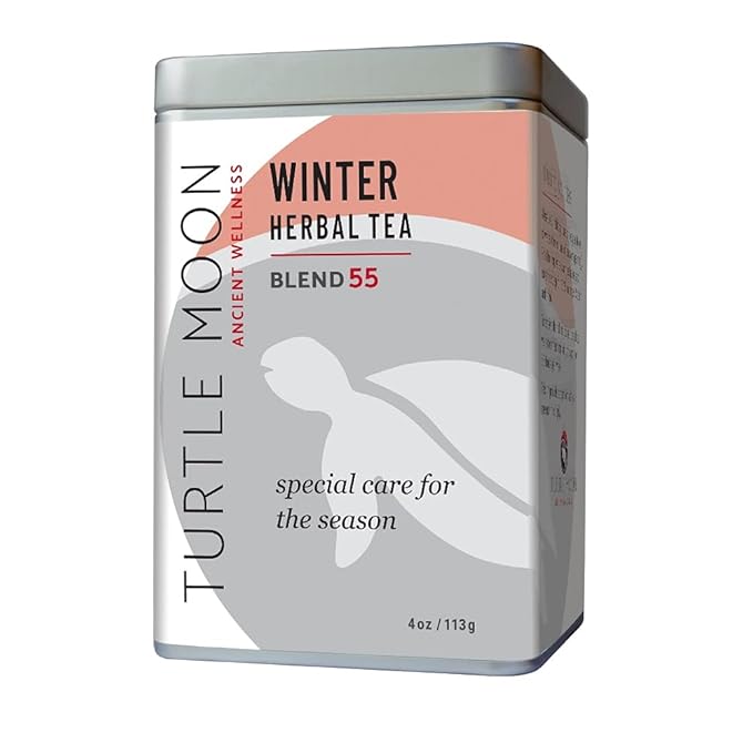 Winter Herbal Tea Blend: Loose-Leaf Organic &amp Wildcrafted Healing and Medicinal 4 oz. Tin.