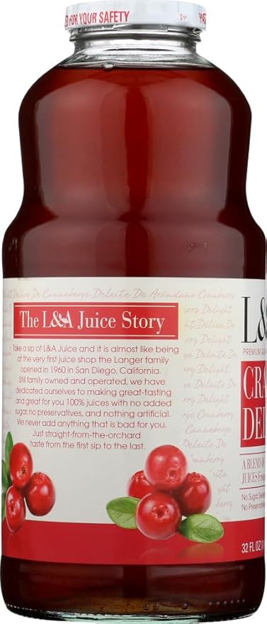 L &amp A Juice Cranberry Delight 6x 32 Oz