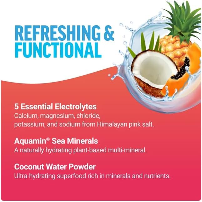 Hydration &amp Skin Boost is Your New Friends for Spring and Summer time QR Code + Combo Packs with (Tropical Berry (40 Packs Count))