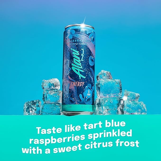 New Alani Energy Drinks Witch's Brew Cotton Candy Breezeberry - Limited Edition Flavors - Variety Pack Sugar-Free Low-Calorie 200mg Caffeine Energy Boost Drink 12 fl oz (Pack of 6)
