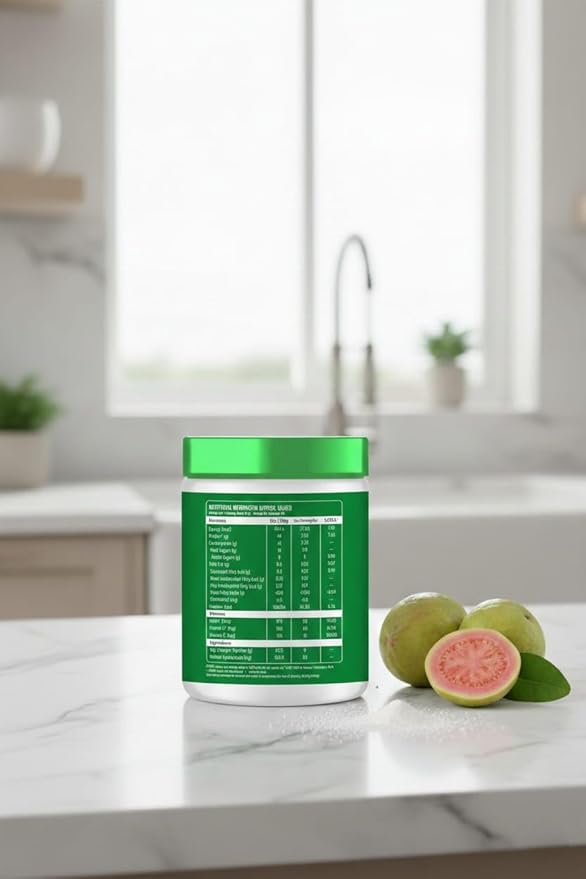 Vegetarian Collagen Supplements Powder by for Healthy Skin Hair &amp Nails 100G Guava Flavour with Biotin Vitamin C Vitamin E &amp Hyaluronates