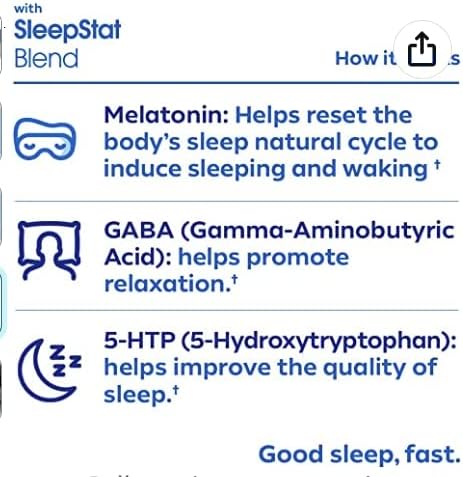 Dream Water Sleep Aid Supplement Drink Melatonin 5mg GABA 5-HTP 2.5 oz Sleep Water Snoozeberry + Nighttime Nectar 24-Pack