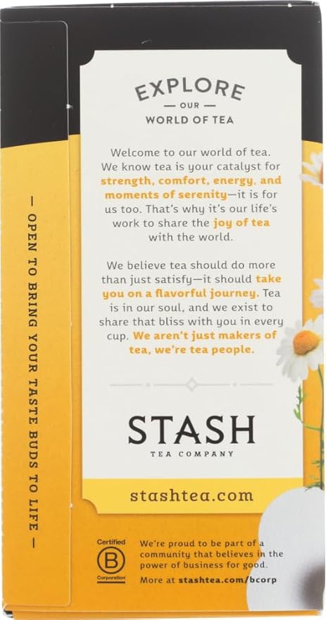 Stash Tea - Herbal - Chamomile - 20 Bags - Case of 6