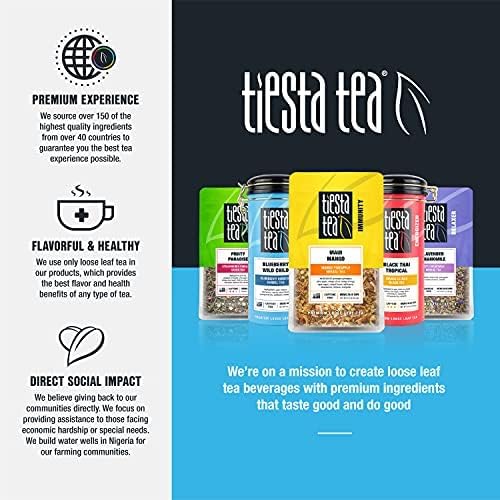 Tiesta Tea - 3lb Hibiscus Flowers Cut &amp Sifted Loose Tea 3lb1360g Bulk Resealable Bag Raw Hibiscus Flower Agua Fresca Flor de Jamaica Baked Goods Dressings Jams Soaps &amp More 3-Pack