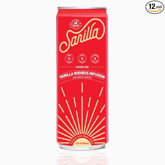 Sarilla Nonalcoholic South African Herbal Spritzer with Antioxidants Unsweetened 12-Pack