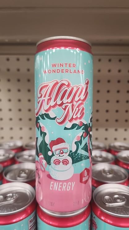 New Alani Energy Drinks Winter Wonderland Sherbet Swirl Pumpkin Cream Variety Pack Sugar-Free Low-CalorieEnergy Boost Drink 12 fl oz (Pack of 6)