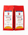 Puroast Flavored Low Acid Coffee – Bourbon Pecan Torte Ground Medium Roast &amp Vanilla Caramel Kahlua Ground Medium Roast – Flavored Coffee – High Antioxidants – Cold Brew – 2 Pack 12 oz