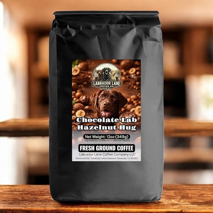 Chocolate Lab Hazelnut Hug - Premium Small Batch Flavored Coffee - 12oz