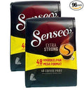 Senseo Extra Strong Dark Roast Coffee Pods – 96 Count (2 Packs) – Intense &amp Bold Flavor with Rich Crema – Single-Serve Coffee Pads Compatible with Senseo &amp PeleCom Machines