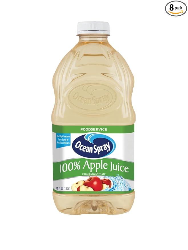 Ocean Spray 100% Apple Juice 60 Fl Oz (Pack of 8)