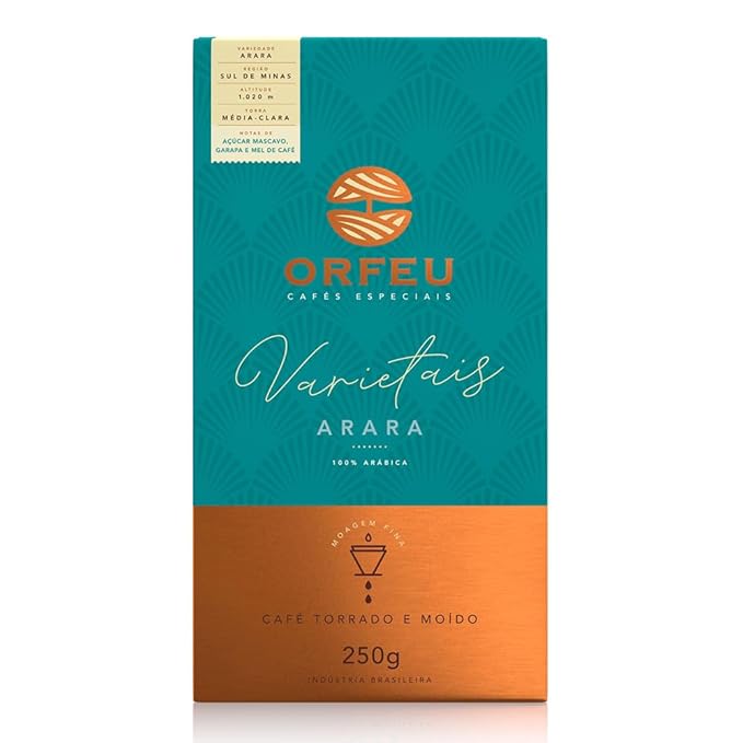 Arara Roasted and Ground Coffee 8.8 oz – Notes of Brown Sugar Garapa and Coffee Honey – Balance and Natural Sweetness – Café Orfeu