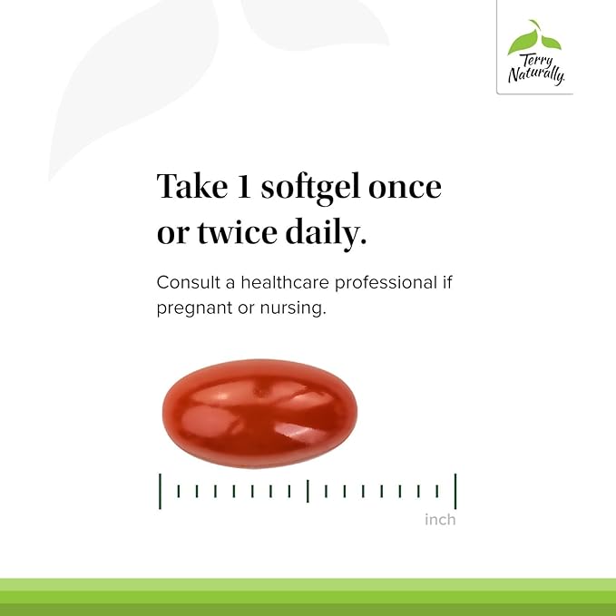 Terry Naturally Boswellia Plus Frankincense Oil - Joint Support Supplement to Support Mobility &amp Joint Comfort - Support Cellular Health with Boswellia &amp Frankincense Oil - 60 Softgels
