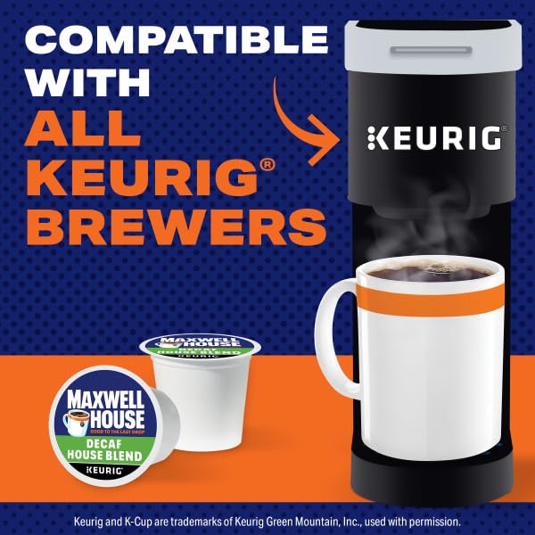 Maxwell House Decaf House Blend Medium Roast K-Cup Coffee Pods 10 CT (Pack of 3)
