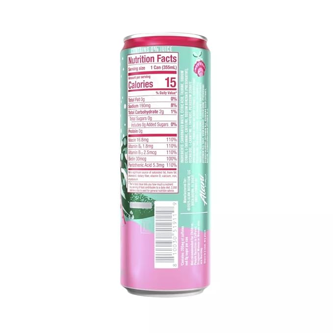 New Alani Energy Drinks Winter Wonderland Hawaian Shaved Ice Pink Slush Variety Pack Sugar-Free Low-Calorie Energy Boost Drink 12 fl oz (Pack of 6) Repackaged By * Shadow Hunter*