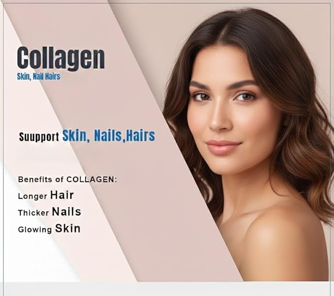 100% Veg Collagen Builder | Plant Based Collagen Support Supplement for Skin &amp Hair (Pack of 1) 60 Capsules