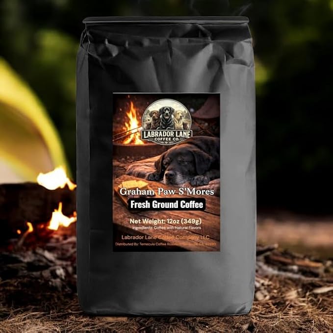 Graham Paw S'Mores (Smore's Flavored Coffee) - Hand Crafted Premium Coffee - 12oz
